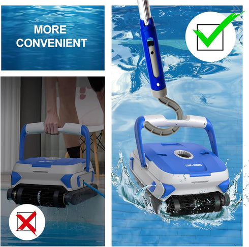 Keyrank Hook for All Robotic Pool Cleaner, Accessories Hook Customized for Pool Vacuum Robot Including Cordless,Above