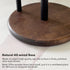 Paper Towel Holder with Real Wood Round Base, Farmhouse Stand for Kitchen Roll Organize, Wooden Holder for Home Decor