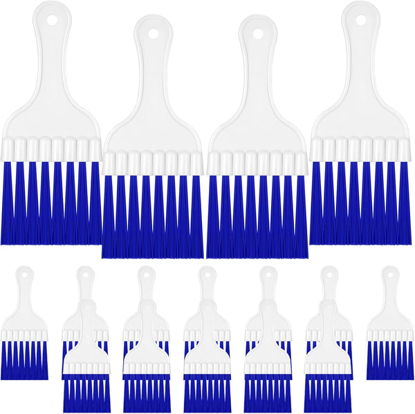 Boao 16 Pcs Air Conditioner Condenser Cleaning Brush, Refrigerator Coil Brush, HVAC Coil Cleaner Brush, Small Plastic