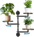 3 180 Wooden Rotatable Window Sill Plant Stand, Tier Wall Plant Holder, Degree Rotating Plant Rack, Mid-Century Wooden