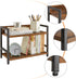 IBUYKE 2-Tier Spice Rack, Industrial Counter Shelf Desktop Storage Organizer for Kitchen Office Living Room