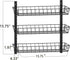 SWOMMOLY Adjustable Wall Mount Spice Rack, 3-Tier Dual-use Organizer, Black