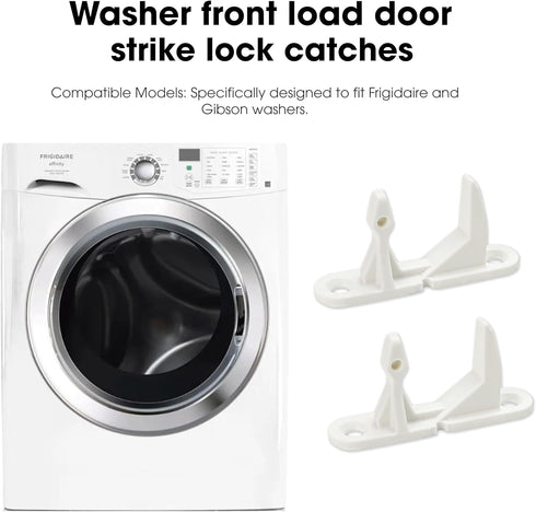 2 Pack Washer Door Striker Lock Latch Replacement Parts for Frigidaire Affinity, Easy to Install