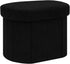 PINPLUS Storage Ottoman Boulce Tufted Oval Small Ottomans Bench Foot Rest with