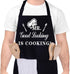 Funny Aprons for Men, MR GOOD LOOKING IS COOKING, Professional Kitchen Chef Bib Apron with Double Pocket