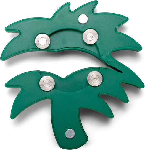 Cork Pops Tropical Palm Tree 4-Blade Refrigerator Magnet Wine Bottle Foil Cutter