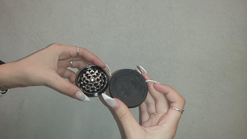 Xik Xak Plastic Grinders for Herbs, Build-In Storage with Lid, Pack of Two Units