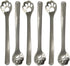 Maydahui 6PCS Cat Paw Spoon, 5.8 Inch Hollow Out Coffee Spoons, 18/10 Stainless Steel for Dessert, Ice Cream
