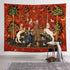 Medieval Lady & Unicorn Tapestry, 80x60 Inches for Bedroom, Living Room, Apartment & Dorm Decor