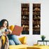 2 Pack 52" 13" PLIGREAT Vintage Bookshelf Wall Hangings, Classic Library Tapestry with Tassels Vertical Cats Wall