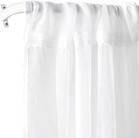 Sratte Curtain Rod Bracket, Single Bracket Hardware, Wall Bracket Hooks with Screws for Kitchen Accessories (White, 20