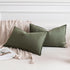 Pack 2 12 20 Inch OTOSTAR of Soft Linen Decorative Throw Pillow Covers x Solid Farmhouse Pillowcases Boho Accent Pillow