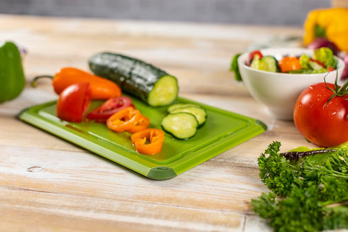 Kuhn Rikon Colori+ Cutting Board Small, Light Green, 9.75" x 6.75"