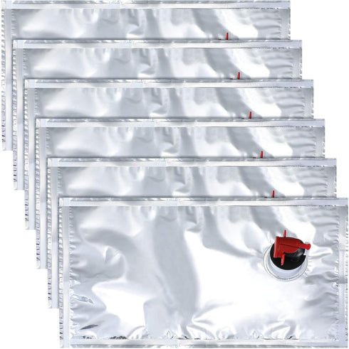 Zonon 6 Pieces Wine Purse Refill Bags - Reusable Refillable Storage Pouch for Wine Cools, Holders, Carriers (1.5 L)