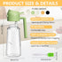 YOUSHEME 2 1 Dispenser,2024 2-in-1 470ml 470ml) in Glass Oil Sprayer & New Olive Oil Dispenser Bottle for Kitchen