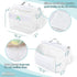 Austion 2 Saddle shape Compartments Bath Toy Organizer, Easy Access for Children, Wide Opening Bath Toy Holder