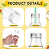 20 Sets (8 oz,Pastel Yinkin Plastic Milk Bottles with Straws Lids Clear Plastic Containers for Dairy Milk Party Bottle