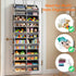 6 12 80 lbs Over the Door Organizer Tiers, Extra Large Behind Door Storage of Compartments, Weight Capacity Hanging