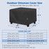 32W 32D 18H, SunPatio Outdoor Ottoman Cover, Waterproof Square Coffee Table Cover, Patio Furniture Side Table Cover