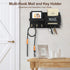 Mail Organizer for Wall Mount, Key Holder with Shelf, Letter Holder and Hooks for Hallway Decor - Rustic Wood