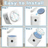 Air Purifier Replacement Filter: HEPA Filter Compatible with HomBreez Air Purifier (WG-03/WG-03-S), 3 Pack