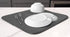 S&T INC. Highly Absorbent Microfiber Dish Drying Mat Value Pack, Large 16" x 18", Charcoal Grey, 2 Pack