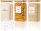 3 Pack Square Glass Pantry Storage Containers with 132 Kitchen Food Pantry