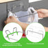 4 Tandefio Pcs Stainless Steel Trash Bag Holder for Kitchen Cabinet Door and Cupboards with Wall Sticker Base Portable