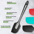 3 Pack Large Silicone Spatula Set, 600 F Heat Resistant Rubber for Baking, Cooking, Scraping, Mixing