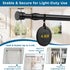 AIZESI Short Tension Curtain Rods, 4 Pcs Black, 28" to 41"