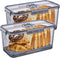 Hausavant Bread Box for Kitchen Countertop, Airtight Bread Container with Lid, Time Recording