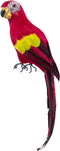 AUEAR 17.7 Inch Red Lifelike Artificial Birds, Feathered Fake Parrot Decor Model for Craft Decoration