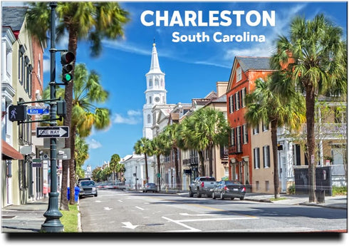 Charleston Fridge Magnet, South Carolina Travel Souvenir