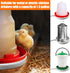 75W 1-3 MEWTOGO Chicken Water Heater for Winter - Energy Saving Chicken Coop Accessories, Thermostatically Controlled