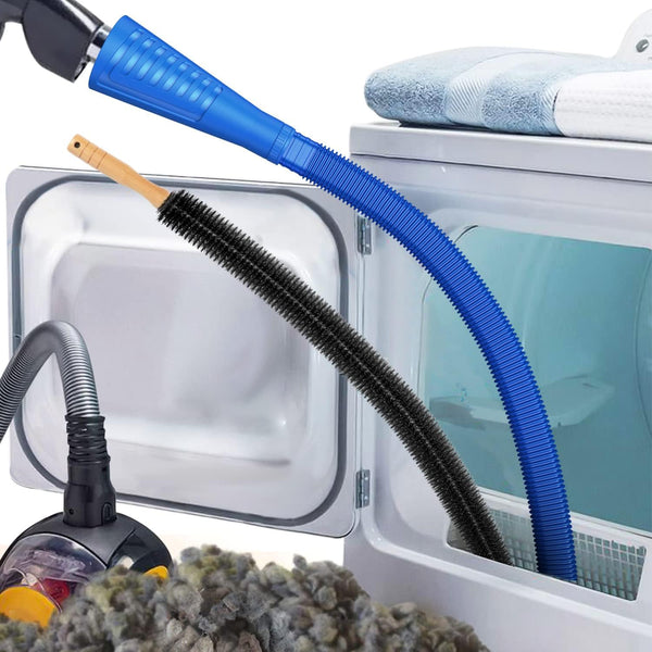 Sealegend 2 Pieces Dryer Vent Cleaner Kit with Lint Brush Vacuum Hose Attachment for Power Washer and Dryer Vent