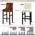 Lellen Bar Stool Covers Set of 4, Slipcovers for Barstool Chair Covers, White Counter Height Stool Covers