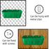 DallerSoode 7.5 2 Pack,Hanging Hanging Goat Feeders,Chicken Feeder Waterer,Large Feed Trough Quart Fence Feed Trough