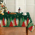 Horaldaily Christmas Tablecloth 6084 Inch Rectangular, Christmas Trees Green Washable Table Cover