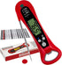 Instant Read Digital Meat Thermometer, Accurate Food Thermometer for Cooking and Baking, Red