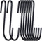 30 Pack 3 inch Heavy Duty S Hooks, Black S Shaped Hanging Hooks for Kitchenware, Pots, Utensils