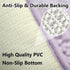 Bathroom Rugs Chenille 3-Piece Extra Soft and Absorbent Shag Bathroom Mats, Machine Wash Mat, Strong PVC Non-Slip