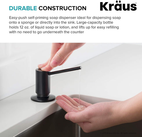 KRAUS Kitchen Soap and Lotion Dispenser, Chrome, KSD-41CH