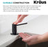 KRAUS Kitchen Soap and Lotion Dispenser, Chrome, KSD-41CH