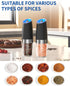 Set Set CIRCLE JOY Gravity Electric Salt and Pepper Grinder Automatic Salt and Pepper Grinder with LED Light, Battery