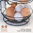 Countertop, 3 Dozen Fresh Egg Holder Egg Skelter, Spiral Egg Holder with Storage Basket, Chicken Egg Holder, Large