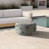 D21 xH9 DYTXIII Inflatable Ottoman Stool for Outdoor/Indoor Use, Water Repellent Patio Foot Rest with Portable