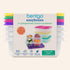 Bentgo Easyboxes 8-Piece Set - 4-Compartment Snack Containers with 4 Trays & 4 Lids, BPA-Free (Brights)