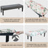 Stretch Bench Cover Spandex Rectangle Slipcover for Dining Room Kitchen Bedroom Indoor/Outdoor Use Fitted Bench