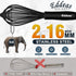 Silicone Whisks for Cooking, 3pcs Black Whisk Set (7+9+11in) - Non Scratch Kitchen Utensils to Protect Ceramics,