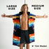 Swimming 2 Pilotfish Surf Poncho Changing Robe Towel - Hooded, Zippered Towel Poncho for Beach, Surfing, | Front